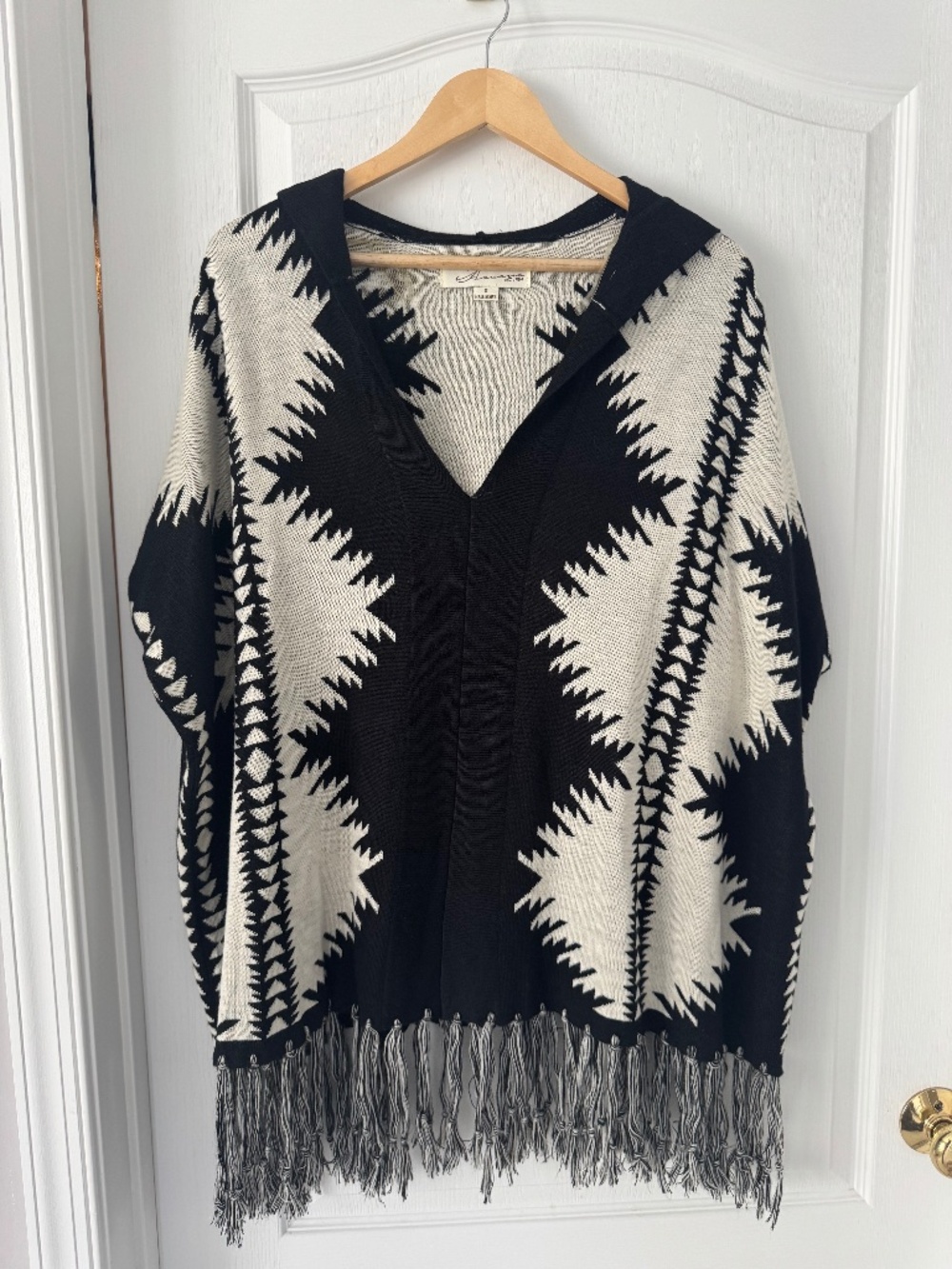 Vintage Havana Hooded Poncho